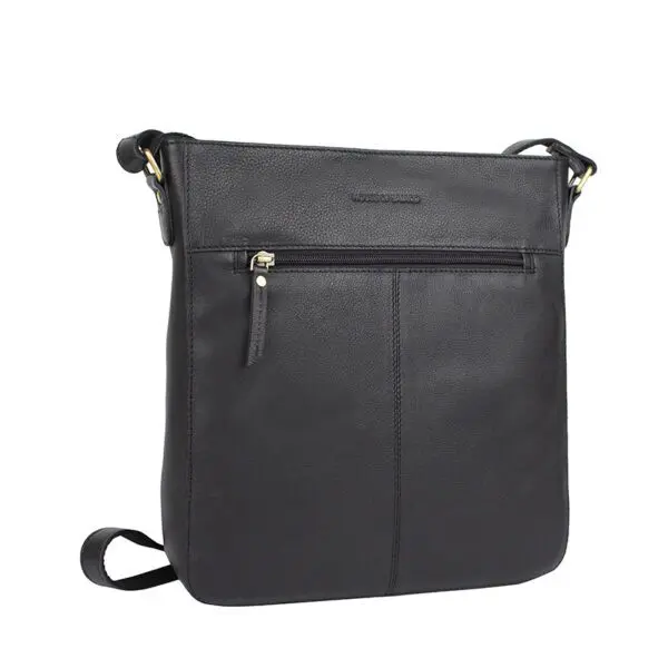 House of Sajaco Hliðartaska leður Svört