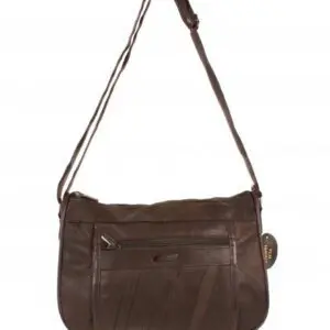 Lorenz Leður Dökk brún Stærð H 25 cm B 30 cm Þ 10 cm