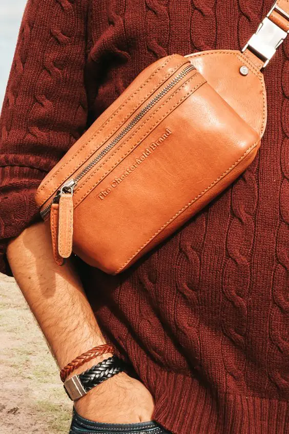 Chesterfield Toronto leður Cognac Stærð H 12 cm B 23 cm Þ 5,5 cm