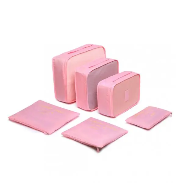 KONO Ferða skipulags sett / 6 stærðir. Komdu skipulagi á farangurinn þinn, Fatnað, skófatnað, nærföt, snyrtivörur skartið eða aðra muni.