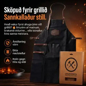 Grillsvunta Hide & Stitches BBQ Svört