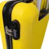 EVEREST ferðatöskur Gul  Ný 4 hjóla 360 gráðu hörð  ferðataska með rispuþolini áferð 65.52 Lítra