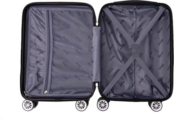 EVEREST ferðatöskur Græn Ný 4 hjóla 360 gráðu hörð  ferðataska með rispuþolini áferð 65.52 Lítra