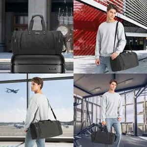 KONO CANVAS BARREL DUFFLE Svartur