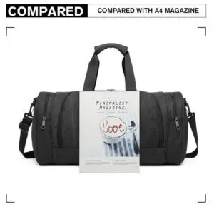 KONO CANVAS BARREL DUFFLE Svartur