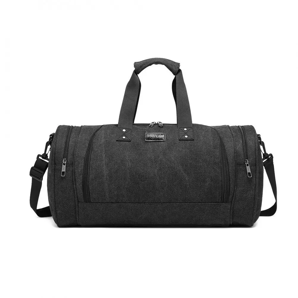 Helgartaska KONO CANVAS BARREL DUFFLE - Image 7