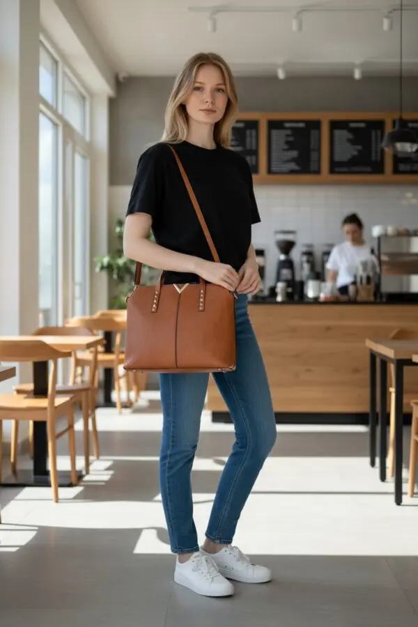Handtaska Moda Brún með ól