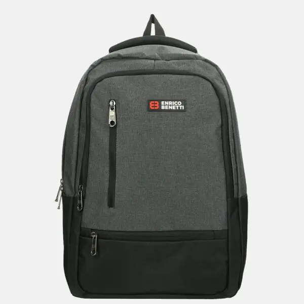 Þessi bakpoki frá Enrico Benetti er fullkominn sem náms- eða viðskiptabakpoki. Í aðalhólfinu er fartölvuhólf (allt að 15 tommur). Þú getur líka auðveldlega geymt vinnuskjöl, símann þinn, lykla og veski hér. Í stuttu máli, allt sem þú þarft passar í þennan Enrico Benetti Hamburg bakpoka. Þökk sé stillanlegum axlaböndum geturðu stillt það og borið það þægilega með þér. Ertu að fara í þennan bakpoka frá Enrico Benetti?