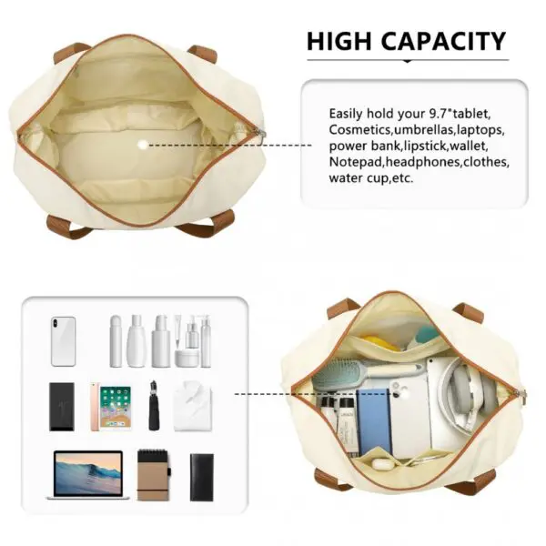 KONO Stækkanleg vatnsheld BEIGE og Brún Stækanleg , vatnsheld og með auka snyrtibuddu Stærð H 30 cm B 40 cm Þ 22 cm