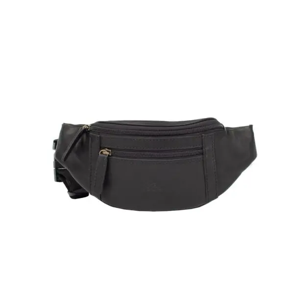 The Monte Leður Axlartaska Svört