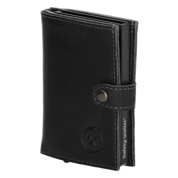 Hide & Stitches Japura Leður kortaveski Dökk brúnt með RFID vörn ekki hægt að afrita KORTAUPPLÝSINGAR