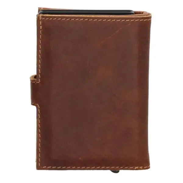 Micmacbags Leður Porto RFDI Safety Wallet Coníak