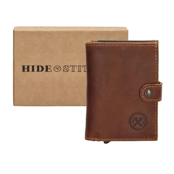 Micmacbags Leður Porto RFDI Safety Wallet Coníak
