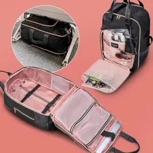 TRAVEL HACK 30L Hentar flestum helstu flugfélögum og í fullkominni stærð til að forðast ný handfarangursgjöld EasyJet fyrir handfarangurstöskur yfir 45x36x20cm. 30 lítra rúmtak og stór opnun í ferðatösku til að auðvelda pökkun.