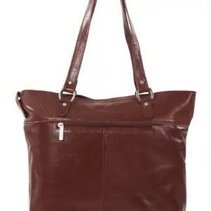 Taska úr ósviknu leðri með langri stillanlegri ól.