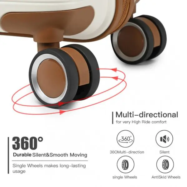 Þessi ferðataska er úr úrvals pólýprópýlen