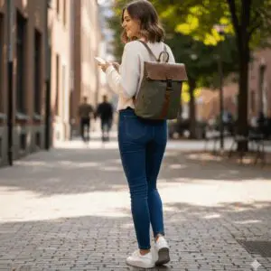 Chesterfield Fusion Trondheim 15" Bakpoki Olive Green