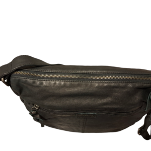 Pavini Leðurtaska Svört Crossbody