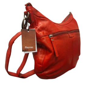 PAVINI Leðurtaska Rauð