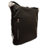 PAVINI Leðurtaska Svört Axlartaska eða Bakpoki