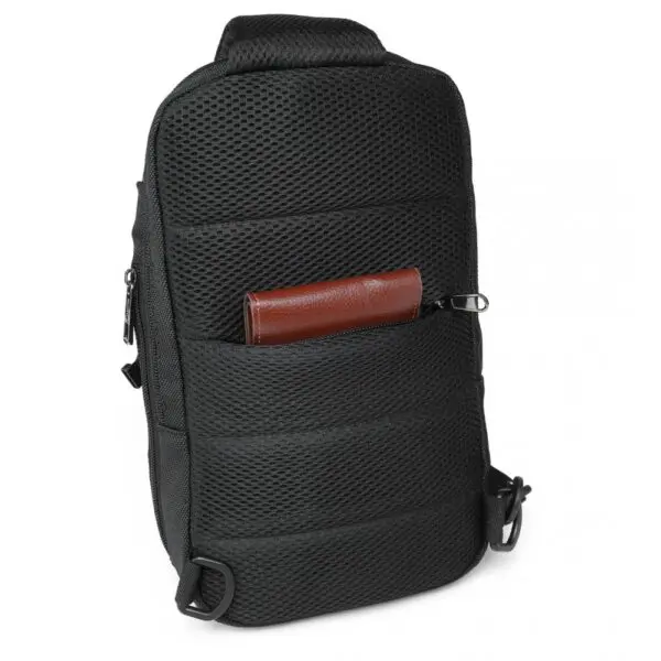 KONO Smart Sling brjóstpoki með USB hleðslutengi Svartur - Image 12