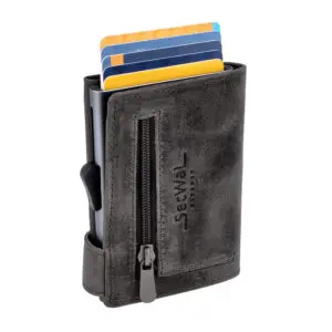 SecWal Leður RFID Kortaveski  Hunter