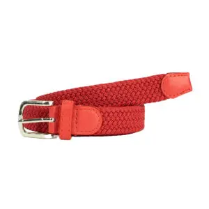 Belti Teygjanlegt Rautt Breidd 2.2 cm Lengd 100 cm