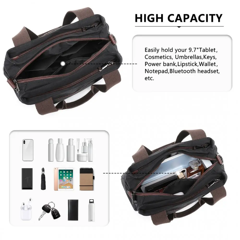 Nylon Taska KONO Svört - Image 6