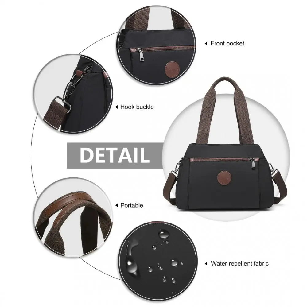 Nylon Taska KONO Svört - Image 7