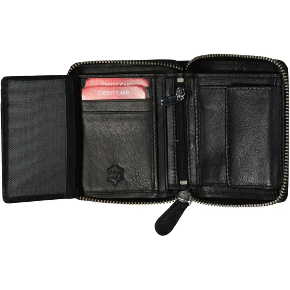 Leður Korta og Seðlaveski Svart - Image 3