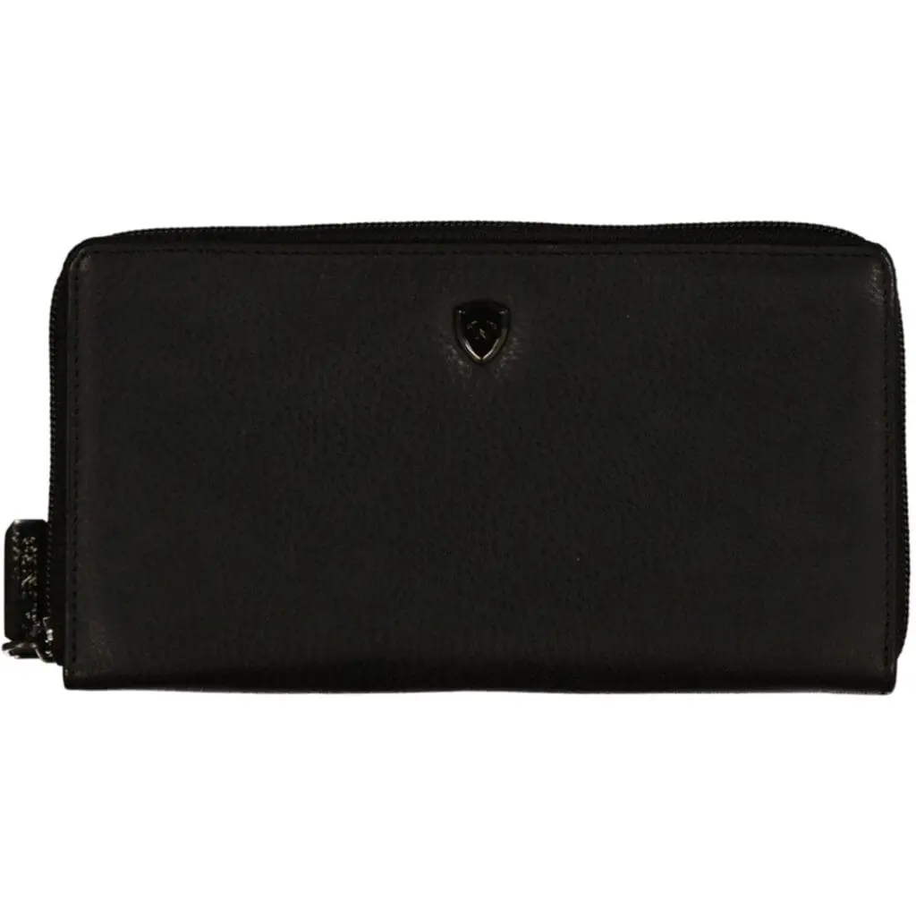 Leður Korta og Seðlaveski Svart