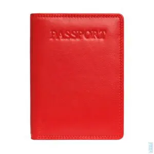 Vegabréfsveski og Kortaveski með RFID Vörn Rautt