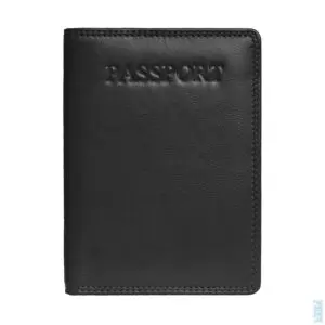 Vegabréfsveski og Kortaveski með RFID Vörn Svart