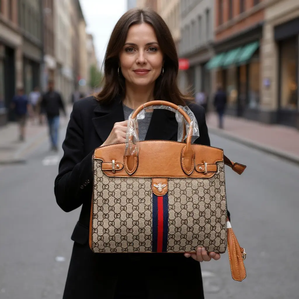 Handtaska Moda  Brún
