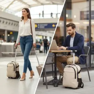 Bakpoki Á Hjólum Black Hawk Beige 48x29x19.5