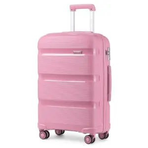 Ferðataska KONO BRIGHT HARD SHELL PP 65cm Bleik