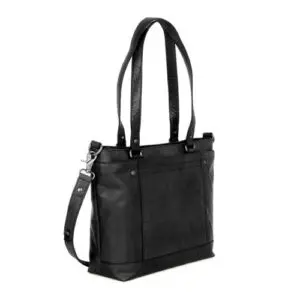 Spikes & Sparrow Leðurverslunartaska  Rachelle  Svört 12"