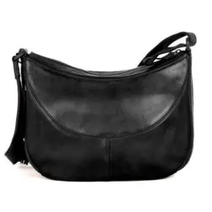 Spikes & Sparrow Leður Axlarpoka  Elliana  Svört