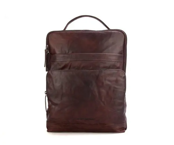 Spikes & Sparrow leðurbakpoki  Virginia Brúnn - Image 6