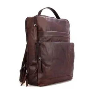 Spikes & Sparrow leðurbakpoki  Virginia Brúnn