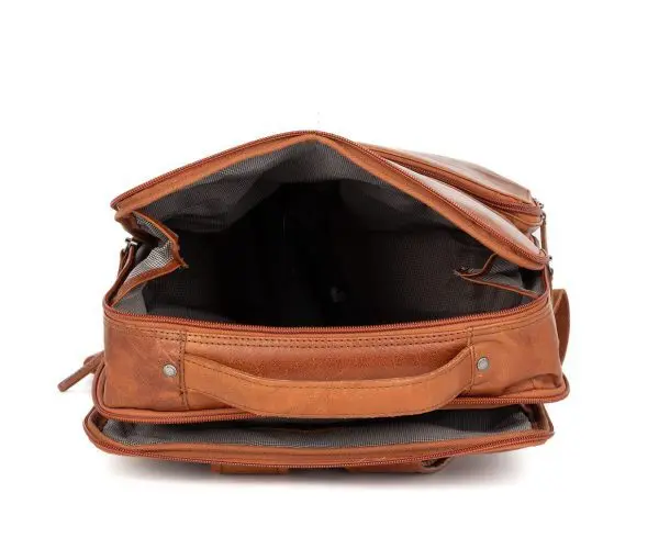 Spikes & Sparrow leðurbakpoki  Virginia  Svartur - Image 4