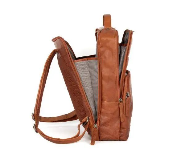 Spikes & Sparrow leðurbakpoki  Virginia  Svartur - Image 5