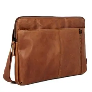 Spikes & Sparrow leður fartölvuhulstur  Seattle  Brandy Cognac 15.6"