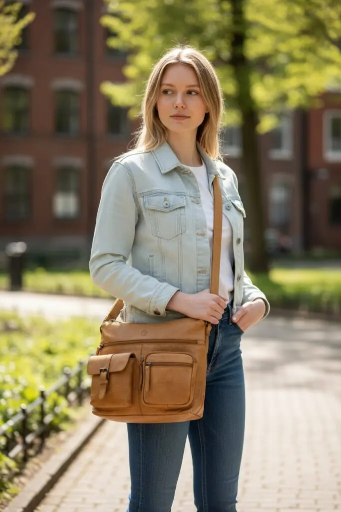 Hide & Stitches Paint Rock axlartaska Ochre