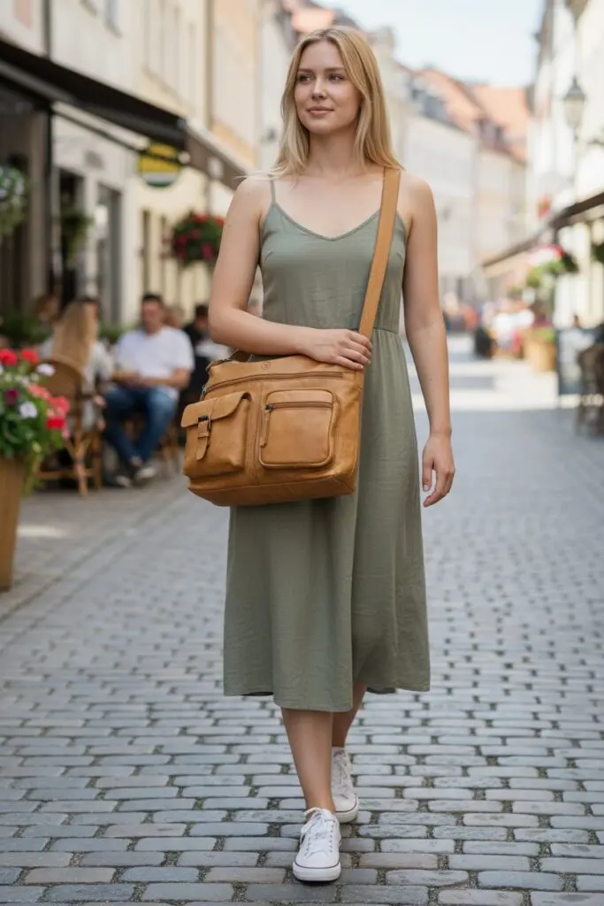 Hide & Stitches Paint Rock axlartaska Ochre - Image 7