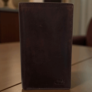 Herra seðla og kortaveski RFID Vörn Brúnt