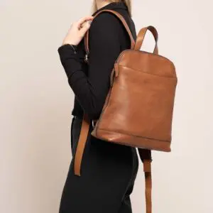 Chesterfield Bern Leðurbakpoki Coníak