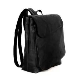 Spikes & Sparrow leðurbakpoki  Tina  Svartur 13,3"