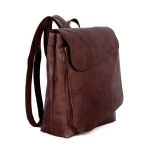 Spikes & Sparrow Leðurbakpoki  Tina Dökkbrúnn 13,3"