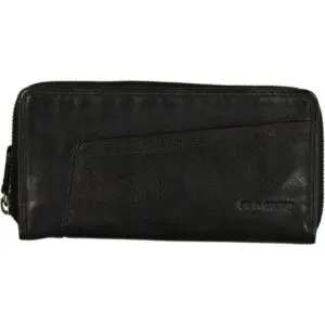 OLD RIVER Seðlaveski Leður Svart